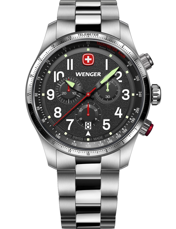 Wenger 01.0543.111 Terragraph Chrono 43mm 10ATM