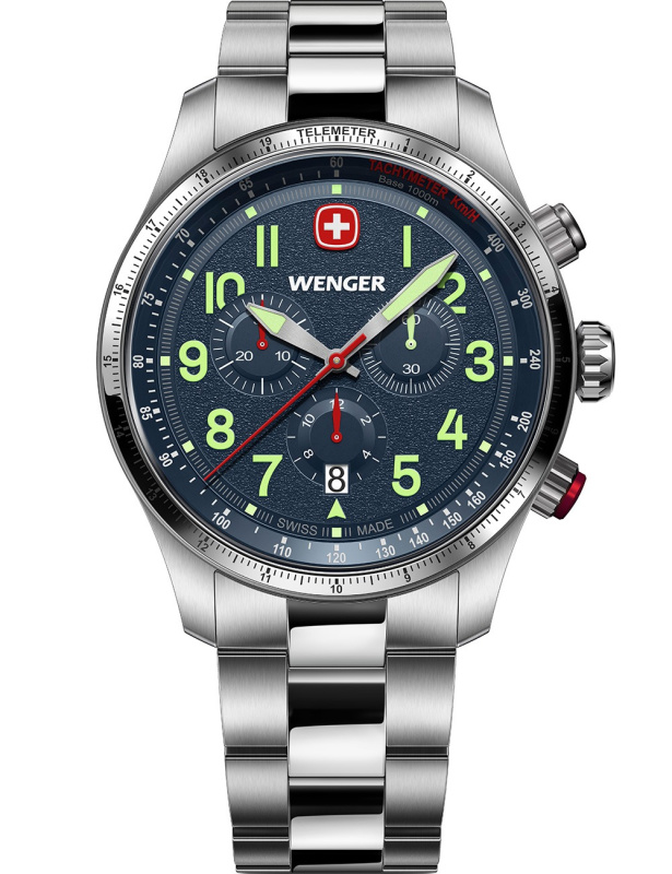 Wenger 01.0543.112 Terragraph Chrono 43mm 10ATM