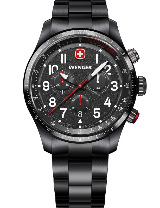 Wenger 01.0543.117 Terragraph Chrono 43mm 10ATM