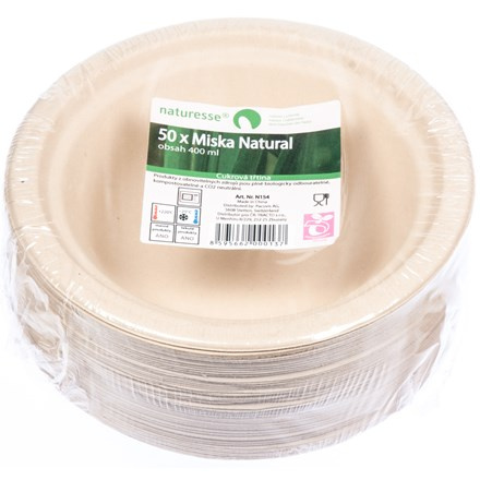 naturesse Miska kulatá 400 ml 50 ks