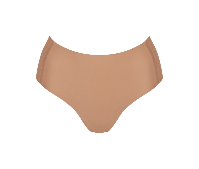 Dámské kalhotky ZERO Feel 2.0 High waist - BROWN - sv. hnědé 00CM - SLOGGI NOSTALGIC BROWN XL