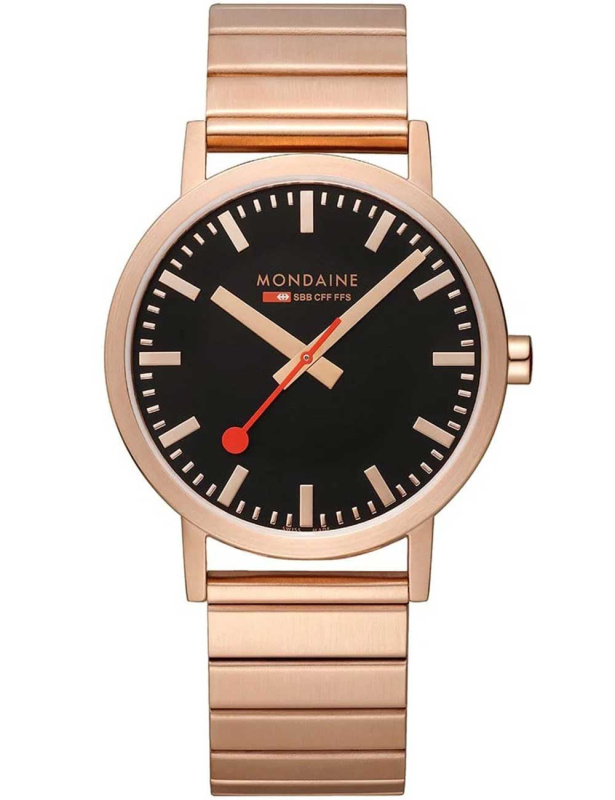 Mondaine A660.30360.16SBR Classic Black And pink 40mm 3ATM