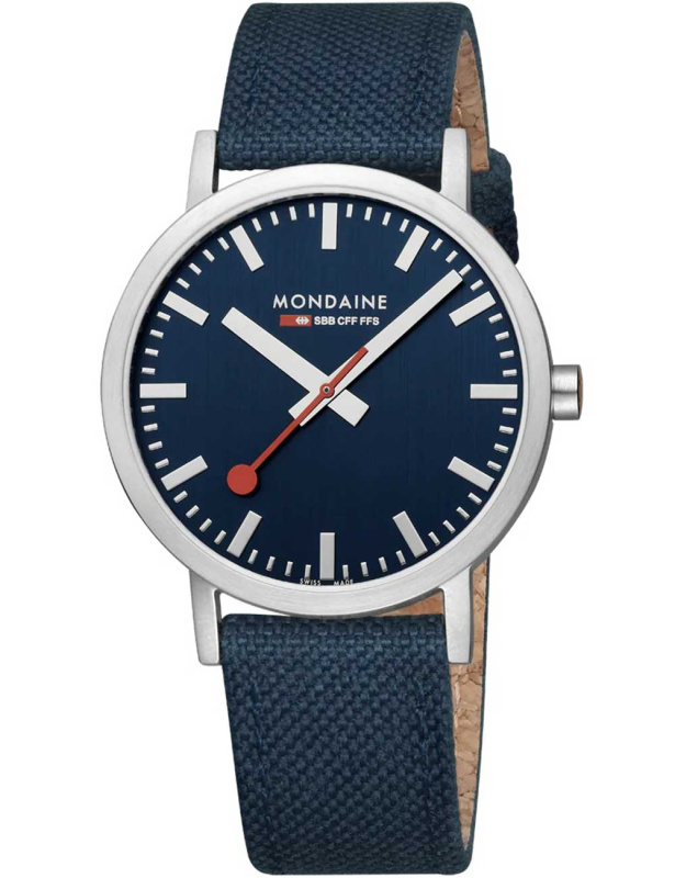 Mondaine A660.30360.40SBD Classic SBB recyc. Textile 40mm 3ATM