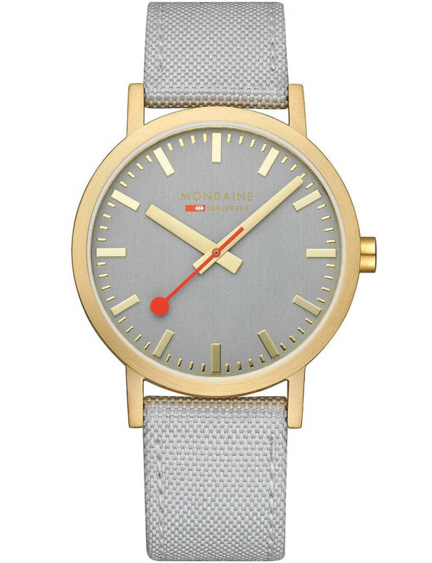 Mondaine A660.30360.80SBU Classic Gray And Gold 40mm 3ATM