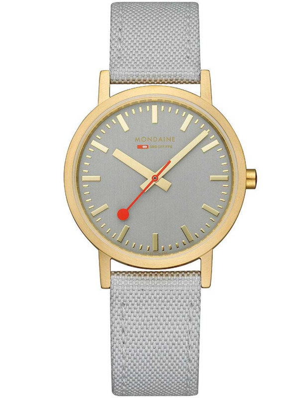 Mondaine A660.30314.80SBU Classic Gray And Gold 36mm 3ATM