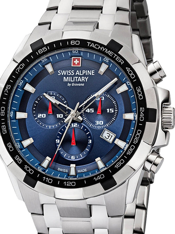 Swiss Alpine Military 7043.9235 Star Fighter Saphirglas Chrono 46 mm