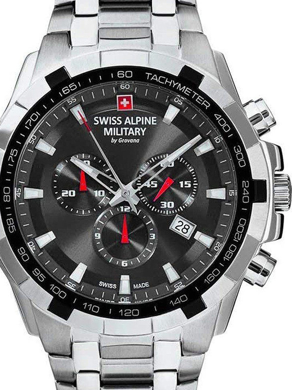 Swiss Alpine Military 7043.9237 Star Fighter Saphirglas Chrono 46 mm