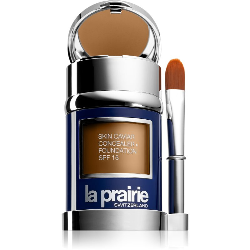 La Prairie Skin Caviar make-up a korektor SPF 15 odstín NW-40 Almond Beige 30 ml