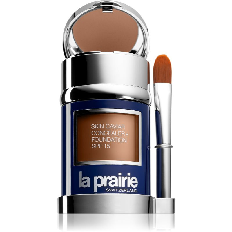 La Prairie Skin Caviar Concealer Foundation make-up a korektor SPF 15 odstín NW-50 Sunset Beige 30 ml