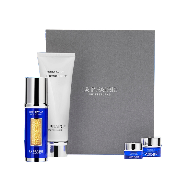 La Prairie Skin Caviar Cleansing And Lifting Face Ritual limitovaný set ikonické kolekce Skin Caviar