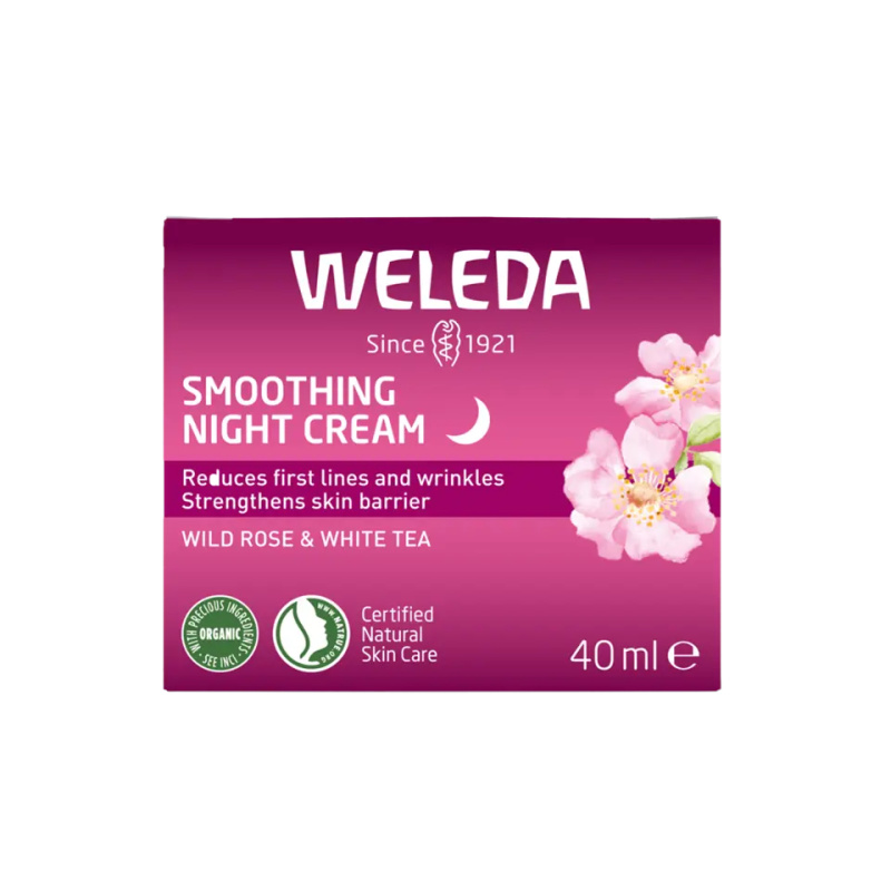 Weleda Divoká růže a Bílý čaj rozjasňující krém na noc 40 ml