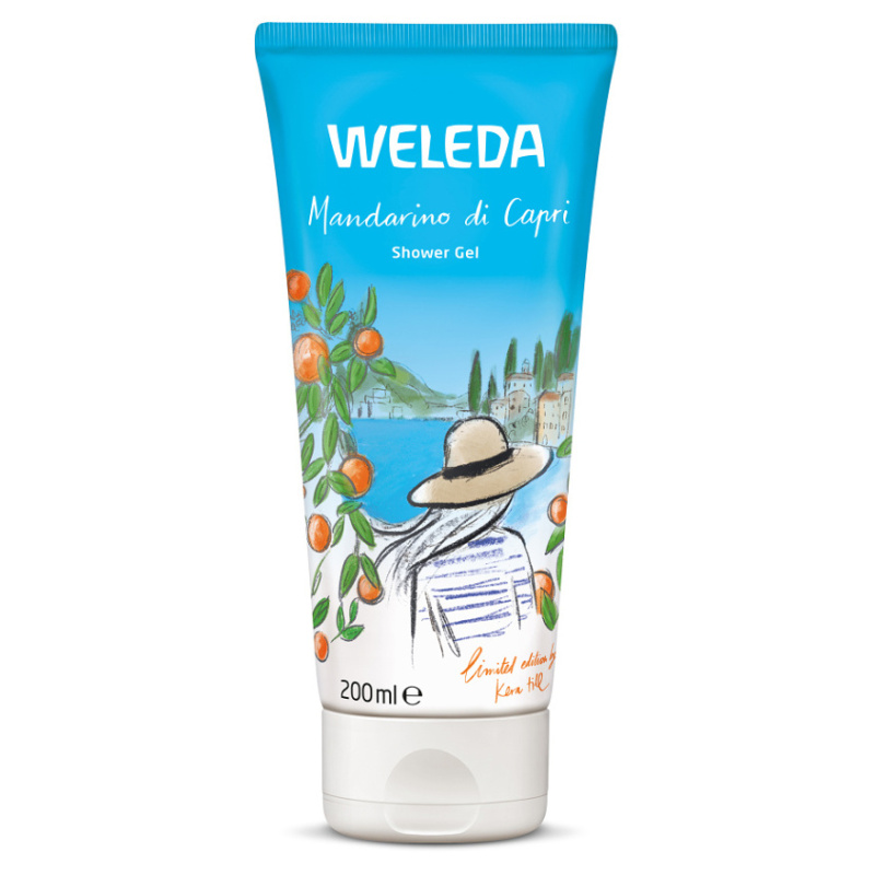 Weleda Mandarino di Capri osvěžující sprchový gel s hydratačním účinkem Mandarin, Lavender and Rosemary 200 ml