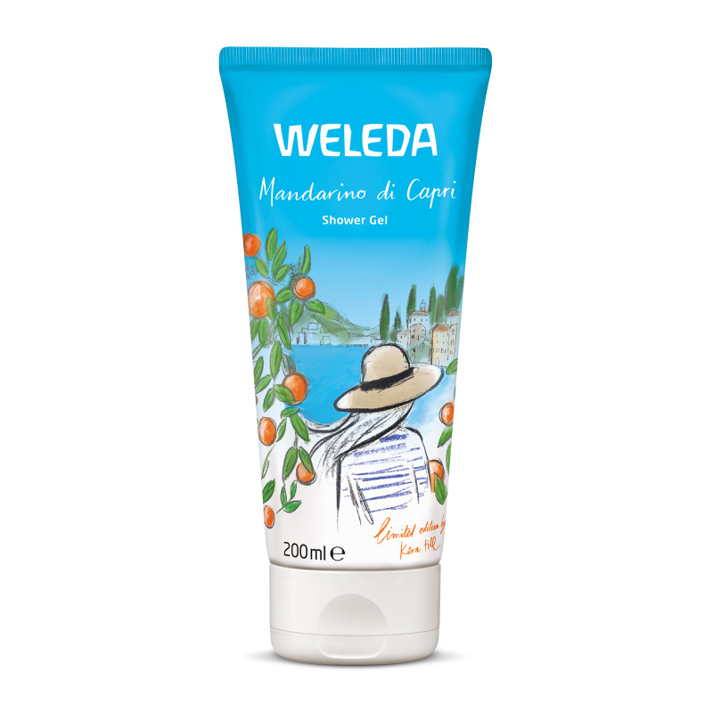 Weleda Mandarino di Capri osvěžující sprchový gel s hydratačním účinkem Mandarin, Lavender and Rosemary 200 ml