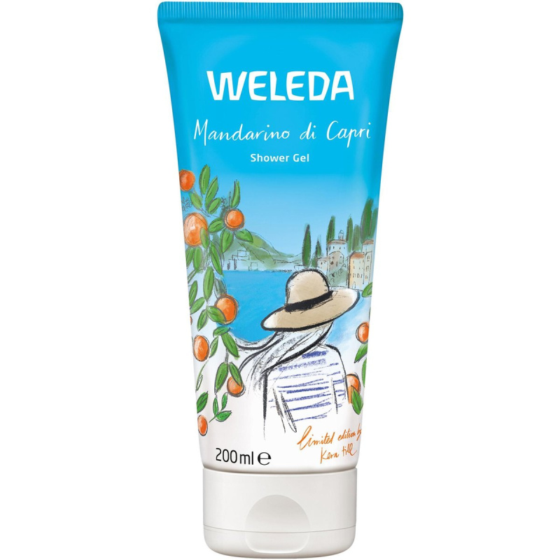 Weleda Mandarino di Capri osvěžující sprchový gel s hydratačním účinkem Mandarin, Lavender and Rosemary 200 ml