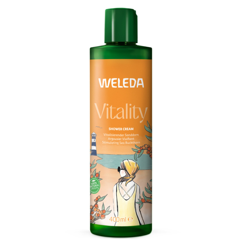 Weleda Vitality povzbuzující sprchový krém Sea ​​buckthorn, Grapefruit and Mandarin 400 ml