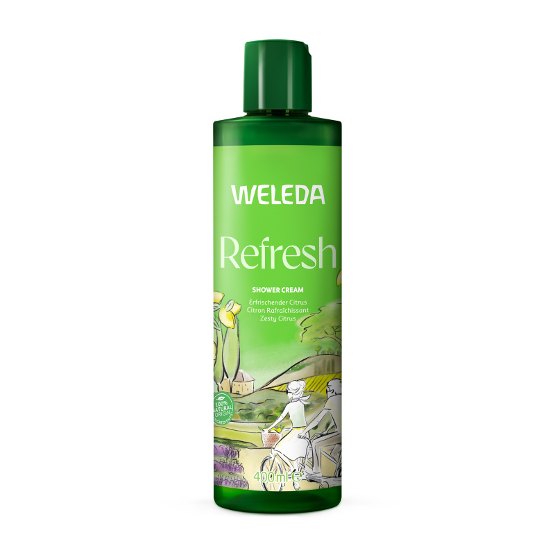 Weleda Refresh sprchový krém s osvěžujícím účinkem Citrus 400 ml