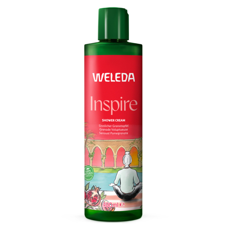 Weleda Inspire regenerační sprchový krém Pomegranate, Orange and Vanilla 400 ml