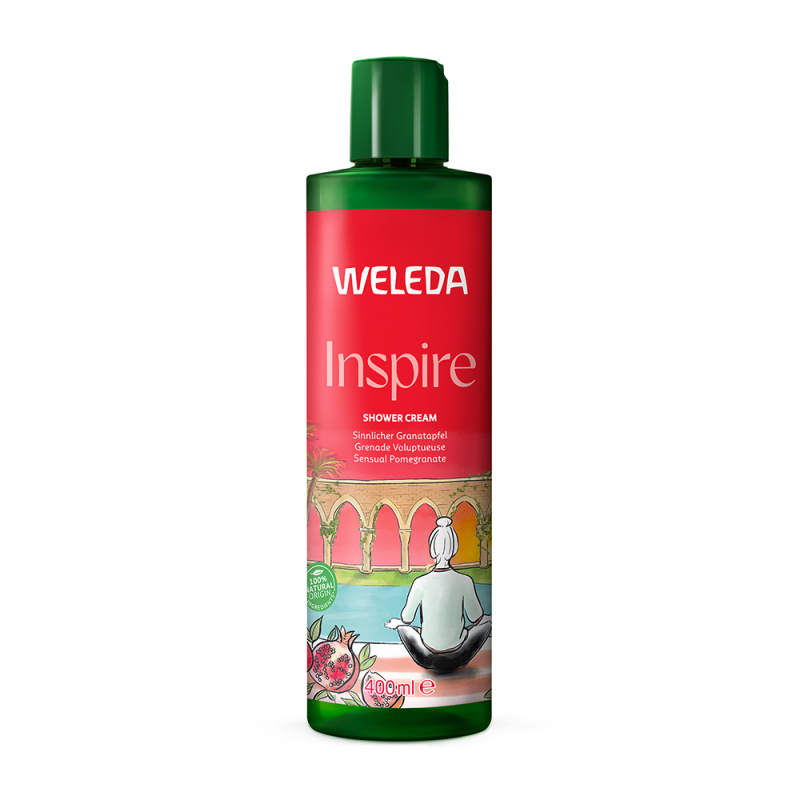 Weleda Inspire regenerační sprchový krém Pomegranate, Orange and Vanilla 400 ml