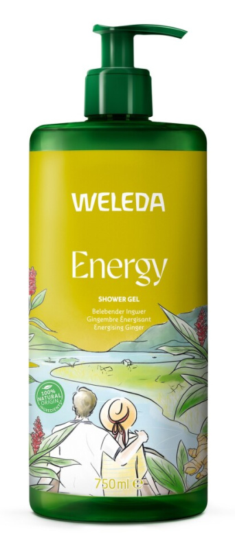Weleda Energy energizující sprchový gel Ginger, Citronella and Cedar 750 ml