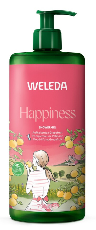 Weleda Happiness osvěžující sprchový gel Grapefruit, Tangerine and Lime 750 ml
