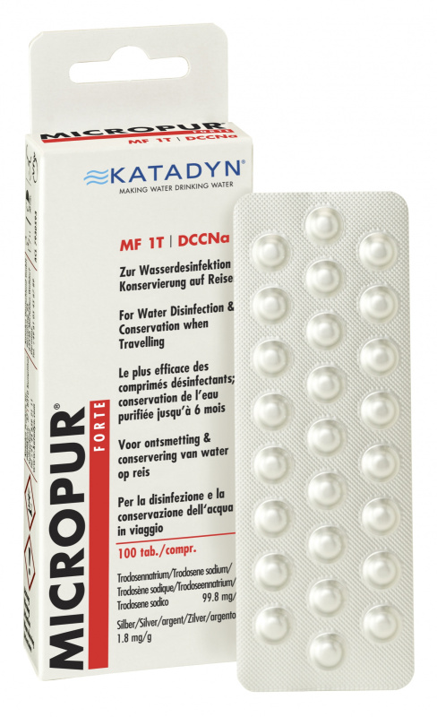 Katadyn Micropur Forte MF 1T (4x25) viz obrázek Desinfekce