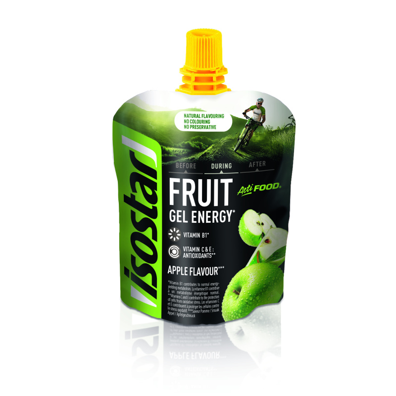 Isostar Actifood Fruit Energetický gel jablko 90 g