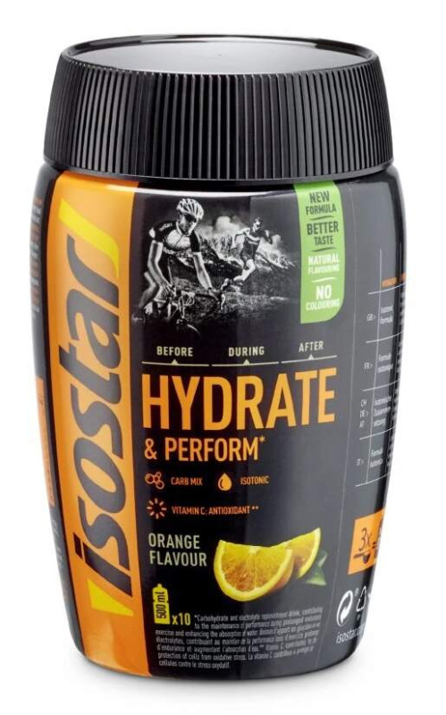 Isostar Hydrate & Perform 400 g - pomeranč