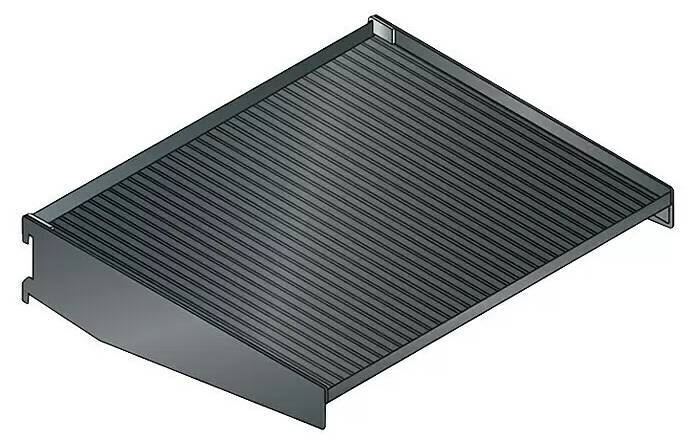 Přídavná drážková police Lista 38 x 31 cm / ocel / černá Varianta: ivi1