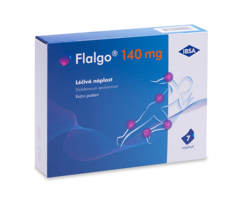 FLALGO Léčivá náplast 140 mg 10 x 14 cm 7 kusů