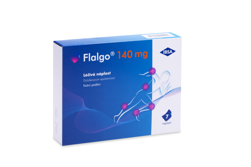 FLALGO Léčivá náplast 140 mg 10 x 14 cm 7 kusů