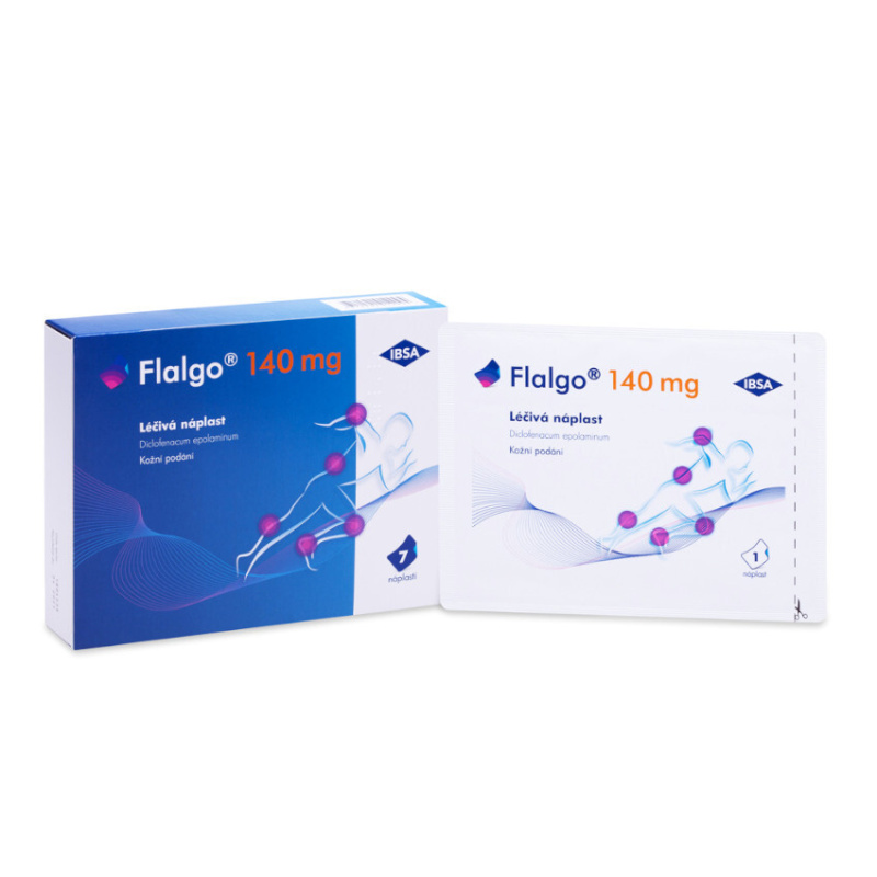 FLALGO Léčivá náplast 140 mg 10 x 14 cm 7 kusů