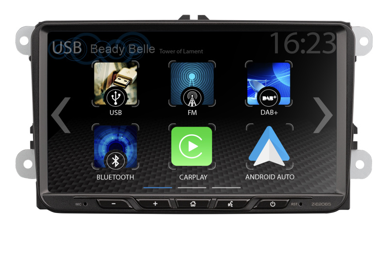 Autorádio ZENEC Z-E2065 – 9″ Infotiner/Navigační systém pro VW, SEAT A ŠKODA