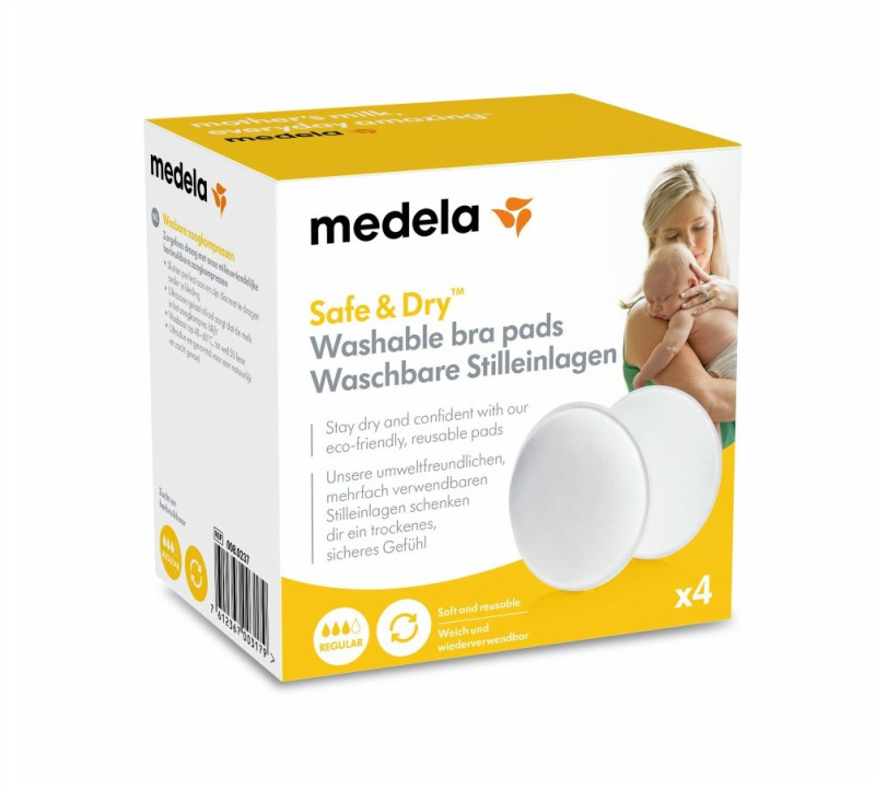 MEDELA Prsní vložky pro opakované použití 4 kusy