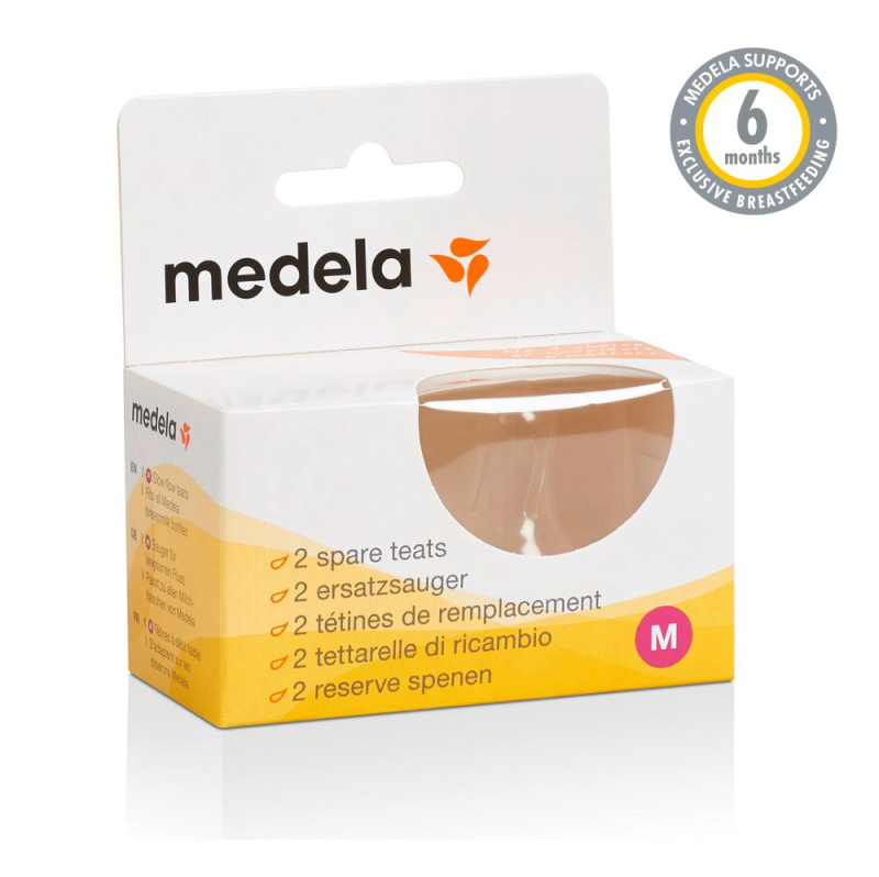 Medela Spare Teats savička na láhev M 3m+ 2 ks