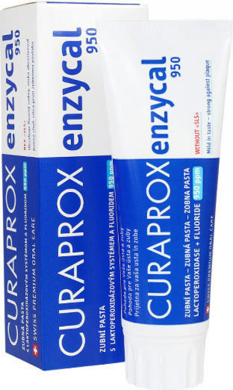 Curaprox Enzycal 1450 zubní pasta 1450 ppm 75 ml