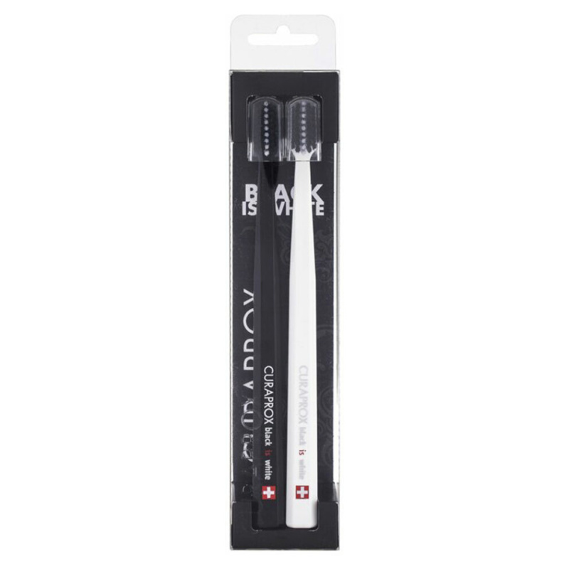 Curaprox Duo White is Black, zubní kartáček, 2 ks