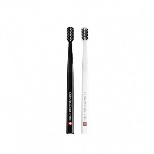 Curaprox Duo White is Black, zubní kartáček, 2 ks
