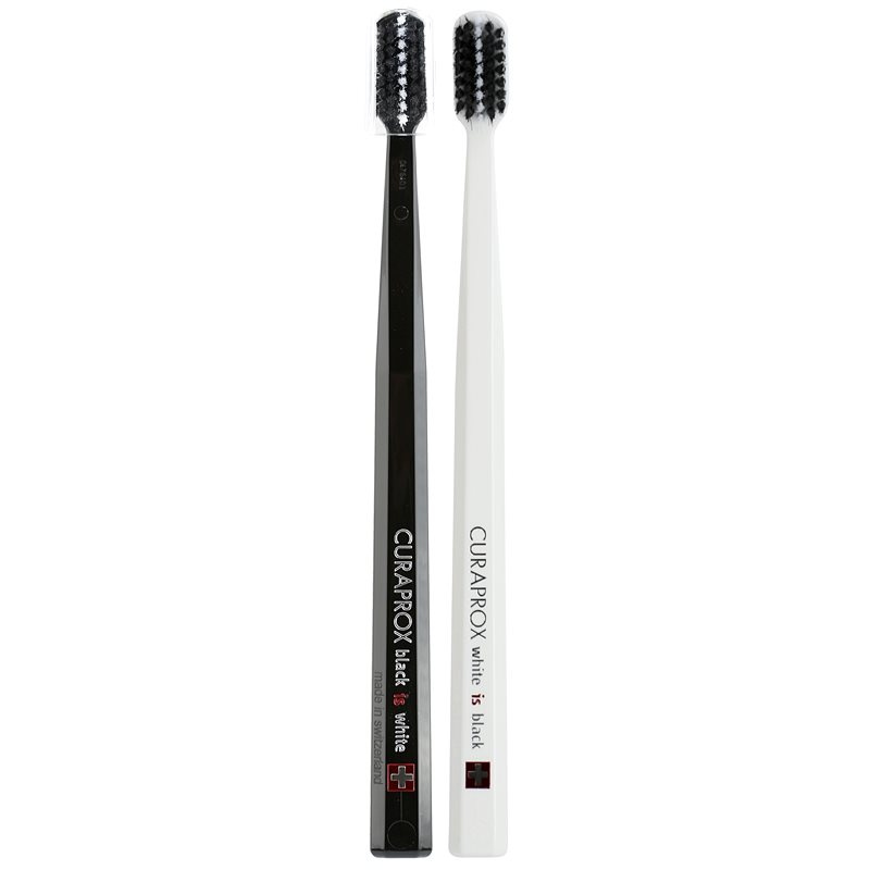 Curaprox Duo White is Black, zubní kartáček, 2 ks