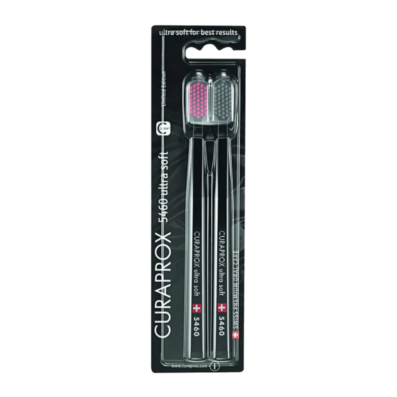 Curaprox Zubní kartáčky 5460 Ultra Soft Black Edition 2 ks 2 ks