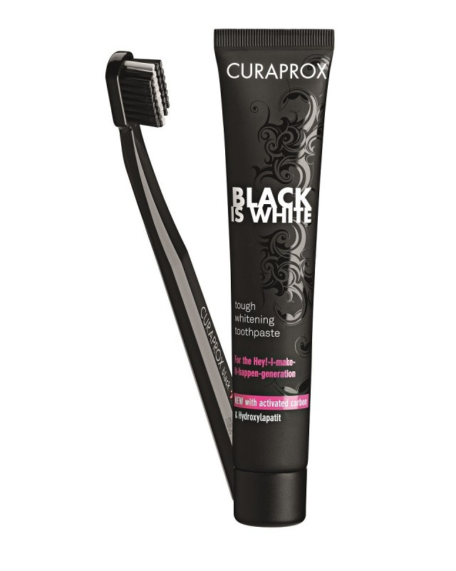 Curaprox Black is White sada zubní péče