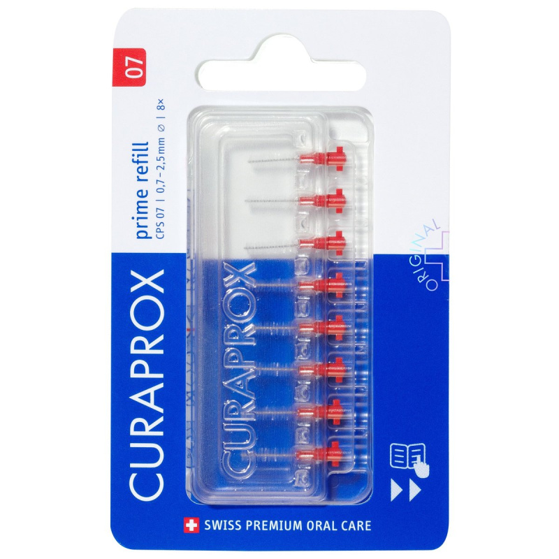Curaprox Prime Refill náhradní mezizubní kartáčky v blistru CPS 07 0,6 - 2,2 mm 8 ks 1 ks