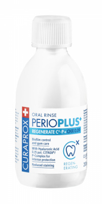 CURAPROX Perio Plus+ Regenerate  CHX 0,09% Ústní voda 200 ml
