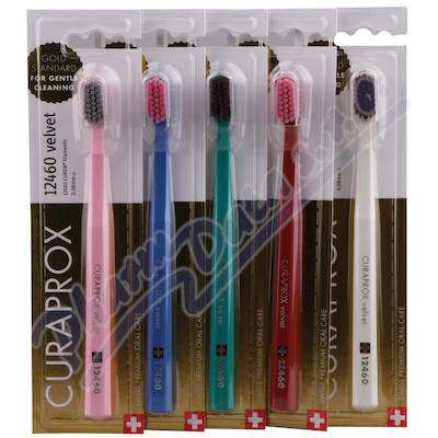 Curaprox CS 12460B Velvet zubní kartáček mix barev 1 ks
