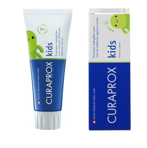 CURAPROX Kids, dětská zubní pasta od 6 let, máta, 10 ml
