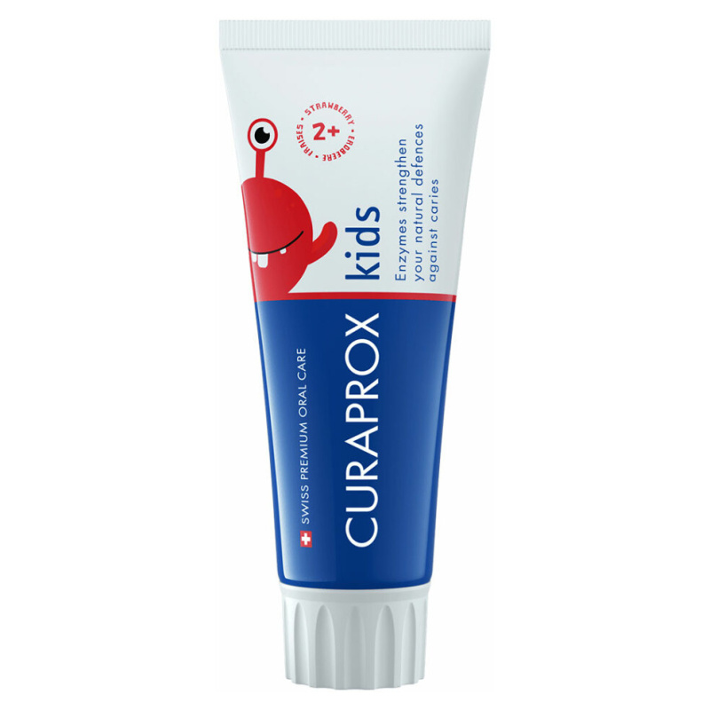CURAPROX Kids, dětská zubní pasta od 2 let, jahoda, 60 ml