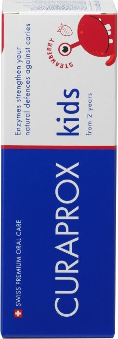 CURAPROX Kids, dětská zubní pasta od 2 let, jahoda, 60 ml