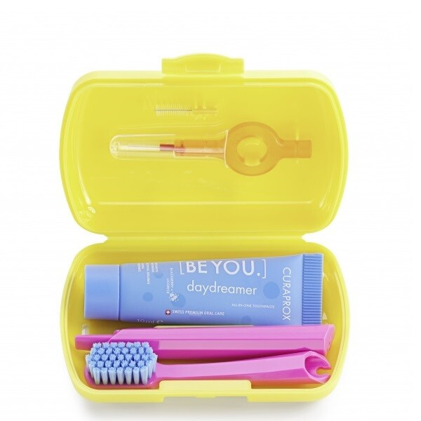 Curaprox Travel Set cestovní set na zuby, jazyk a dásně