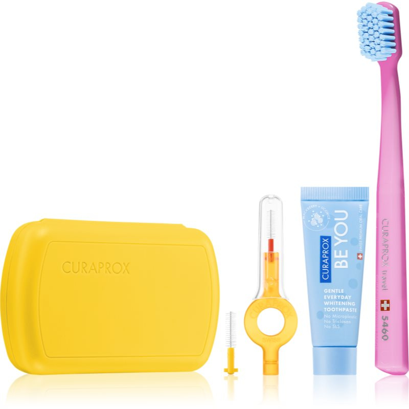 Curaprox Travel Set cestovní set na zuby, jazyk a dásně