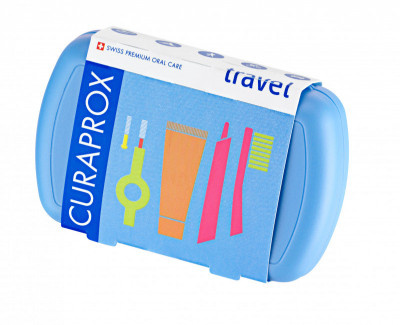 Curaprox Travel Set cestovní set na zuby, jazyk a dásně Blue