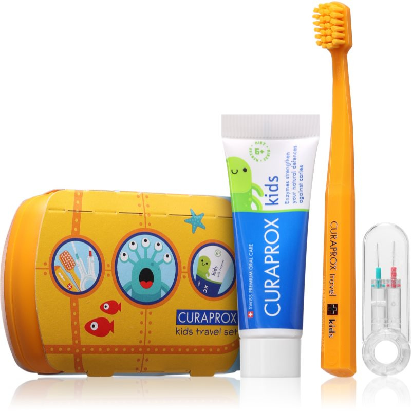 Curaprox Travel set oranžový
